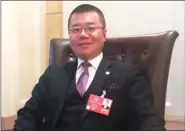  ?? ZHOU MO / CHINA DAILY ?? NPC deputy Witman Hung Wai-man says Qianhai could also play an active role in the Guangdong-Hong Kong-Macao Greater Bay Area.
