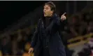  ?? Jason Cairnduff/Reuters ?? Julen Lopetegui gets his point across in his first game as Wolves manager. Photograph: