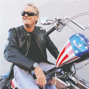  ?? CHRIS PIZZELLO / THE ASSOCIATED PRESS FILES ?? Peter Fonda was the son of a Hollywood legend and he wrote and starred in the
countercul­ture classic Easy Rider.