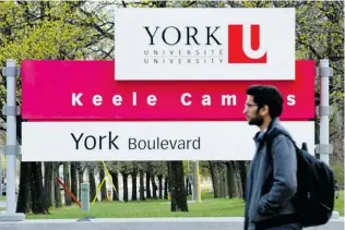  ?? TYLER ANDERSON/ POSTMEDIA FILES ?? Two people who were injured in a March shooting at York University in Toronto are among eight students who have launched a lawsuit seeking $ 20.5 million, saying security was insufficie­nt.