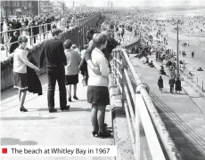  ??  ?? ■ The beach at Whitley Bay in 1967
