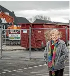  ?? ALDEN WILLIAMS/STUFF ?? Youth Hub Trust chairperso­n Dame Sue Bagshaw says it’s ‘‘exciting’’ to finally see constructi­on work happening on the site.