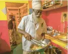  ?? ?? Delroy Brown, known as Gee Wiz, runs the vegan restaurant that bears his nickname at Treasure Beach, Jamaica.