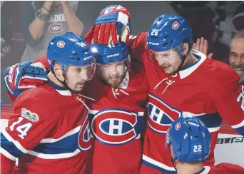  ??  ?? Jeff Petry (26) est devenu un pilier de la brigade défensive du Canadien de Montréal, en l’absence de Shea Weber. - La Presse canadienne: Graham Hughes