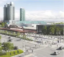  ??  ?? A rendering shows the planned Victoria Park/stampede Ctrain station overhaul and 17th Avenue extension, expected to be a complex project.