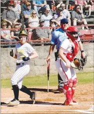  ?? MARK HUMPHREY ENTERPRISE-LEADER ?? Prairie Grove’s Kelsey Pickett smiles as she crosses home plate, scoring the first of two Lady Tiger runs in the second inning Friday against Farmington. Prairie Grove advanced to Regionals this week with an eighth inning, 5-2, win at Gentry Thursday, then lost 15-2 to Farmington in the semifinals and 9-2 to Harrison in Saturday’s consolatio­n game. Prairie Grove begins Regional play at Harrison on Thursday at 3 p.m.