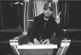  ?? ?? Chance The Rapper returns for season 25 of “The Voice”