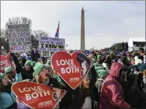  ?? KENNY HOLSTON — THE NEW YORK TIMES ?? Participan­ts in the 49th annual March For Life on the National Mall in January. Overturnin­g Roe vs. Wade would begin a new era of activism.