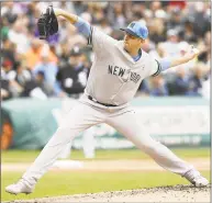  ?? Nuccio DiNuzzo / Getty Images ?? James Paxton of the Yankees pitches in the second inning of Sunday’s game against the White Sox at Guaranteed Rate Field in Chicago.