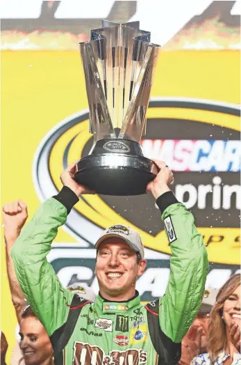  ?? MARK J. REBILAS, USA TODAY SPORTS ?? Kyle Busch, celebratin­g his Sprint Cup title, says he’s finally comfortabl­e with high expectatio­ns.