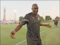  ?? (AFP) ?? Ghana’s head coach Otto Addo attends a training session at Aspire training zone in Doha on Wednesday, on the eve of their FIFA World Cup Qatar 2022 match against Portugal.