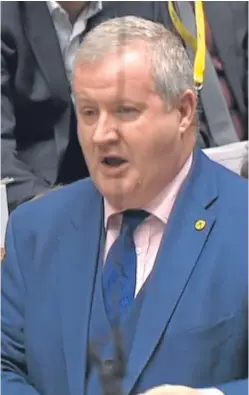  ?? Picture: PA. ?? SNP Westminste­r leader Ian Blackford told MPS the Uk-wide figure of job losses is 1,446.