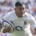  ??  ?? Confident: Manu Tuilagi feels England can make big impact