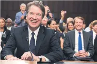  ?? SAUL LOEB AFP/GETTY IMAGES ?? U.S. Supreme Court nominee Brett Kavanaugh arrives for the start of his confirmati­on hearing in front of the U.S. Senate.