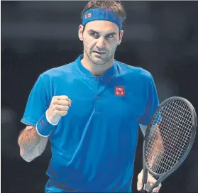  ?? FOTO: AP ?? Roger Federer acabó cumpliendo el objetivo de pasar y como primero de grupo