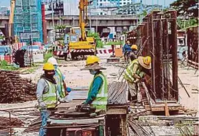  ??  ?? Small infrastruc­ture contractor­s, especially those in the G1 to G4 categories, are expected to benefit from a higher allocation under the Strategic Programme to Empower the People and the Economy.