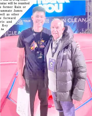  ?? PHOTOGRAPH COURTESY OF EJ OBIENA ?? ERNEST John Obiena (left) and his Ukrainian mentor, Vitaly Petrov, celebrate after winning the gold medal in the Memorial Josip Gašparac in Osijek, Croatia.