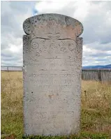  ?? KRISTYN HARMAN ?? Hohepa Te Umuroa’s headstone in Maria Island National Park. He was a political prisoner who was transporte­d from Aotearoa to Tasmania as a convict and died there. Convicts like him rarely got headstones and they rarely survive to the present.