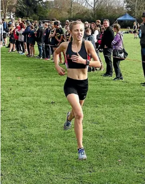  ?? SUPPLIED ?? St Peter’s School runner Charli Miller is aiming high at this year’s Round the Bridges fun run.