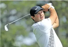  ?? .Photo: Zimbio. ?? Patrick Reed plays his shot from the 17th tee during the second round of the 2018 Masters Tournament at Augusta National Golf Club in Georgia, USA on April 6, 2018.