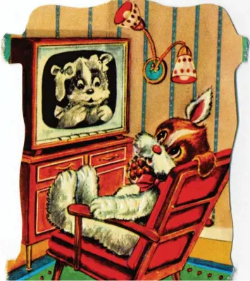  ?? Foto: Imago ?? Hunde als Fernsehzus­chauer? Dog TV sendet für sie sogar Lehrfilme, mit deren Hilfe die Tiere lernen sollen, wie sich ein vorbild licher Vierbeiner verhält, wenn der Postbote klingelt.
