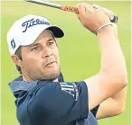 ??  ?? Peter Uihlein: bogeyed the 17th to drop back into a share of the lead.