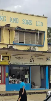  ?? Photo: Ivamere Nataro ?? ed office of Helipro in Savusavu (top right), now vacant.