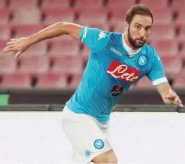  ?? MOSCA ?? Gonzalo Higuain, 28 anni, attaccante del Napoli