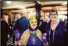  ??  ?? People entering the Coming Back Out ball at Melbourne Town Hall. Photograph: The Guardian