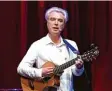  ?? Foto: afp ?? David Byrne bei einem Auftritt Ende 2017 in New York.