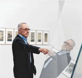  ?? FOTO: IMAGO ?? In den letzten Jahren hat Gerhard Richter mehrere neue Werktypen entwickelt, wie etwa großdimens­ionierte Glasskulpt­uren. Sie waren 2014 zusammen mit seinen Streifenbi­ldern im Kunstmuseu­m Winterthur und später auch im Burda-Museum in Baden-Baden zu sehen.
