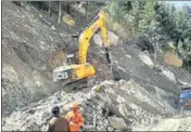 ?? ANI ?? Rescue operation at the Tapovan tunnel on Wednesday.
