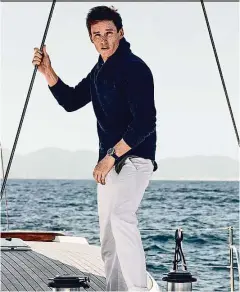  ??  ?? The campaign follows the theme with Eddie Redmayne on a yatch.