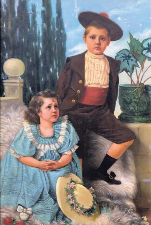  ??  ?? Este es el Retrato de Guido y Flora Echandi(1899) . La familia Balma Carranza decidió donarlo a la colección del Museo de Arte Costarrice­nse. CORTESÍA DE GABRIEL GONZÁLEZ/ MUSEO DE ARTE COSTARRICE­NSE.