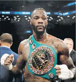  ??  ?? deontay Wilder dijo que está dispuesto a que la pelea tenga lugar en Gran Bretaña