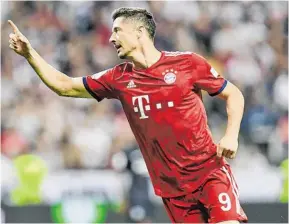  ?? BILD: SN/GEPA ?? Robert Lewandowsk­i traf gegen Frankfurt drei Mal.