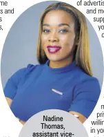  ?? (Photo: Paul Mullings) ?? Nadine Thomas, assistant vicepresid­ent – Private Wealth, NCB Capital Markets Limited