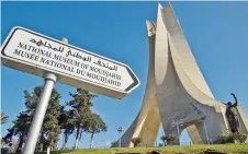  ?? — AFP file photo ?? A view of the Maqam Echahid, a concrete monument commemorat­ing the Algerian war for independen­ce, in Algiers.