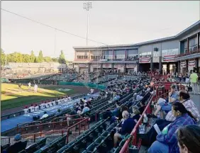  ?? Hans Pennink / Times Union ?? Tri-city has averaged 1,835 fans for the first 14 home dates, but expects a big crowd on its annual July 4 Fireworks Night on Sunday.