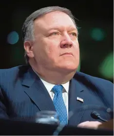  ?? Foto: Loeb, afp ?? Er hat schon vieles gemacht: Der designiert­e US Außenminis­ter Mike Pompeo war Militär und Manager, bevor er in die Politik ging und CIA Chef wurde.