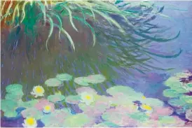  ??  ?? Quadro de Monet foi vendido em leilão, em 2013, por nove milhões