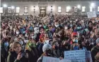  ?? SPENCER PLATT/GETTY IMAGES ?? Students protest in support of Palestinia­ns on Nov. 14 at Columbia University in New York City. College presidents’ responses to lawmaker questions on antisemiti­sm offered the perfect moment to unleash conservati­ve fury with higher education.