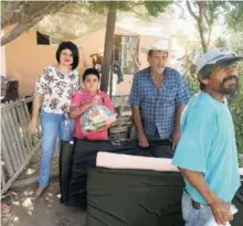  ?? Cortesía ?? La presidenta de DIF, Laura Selene Gutiérrez Amaya, entregó despensas a familias de escasos recursos.