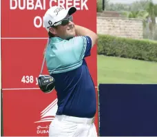  ?? Mena Golf Tour ?? MG Keyser shook off a double-bogey on 17 with a par on 18 to hold off Rayhan Thomas at the Dubai Creek Open