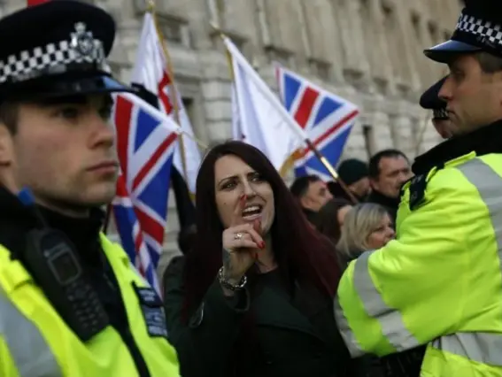  ?? (AFP) ?? Jayda Fransen, leader of the far-right group Britain First, which has called for a march on 1 April in response to the terror attack in London