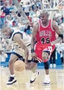  ?? KARL RONSTROM/REUTERS ?? Nick Anderson’s steal against Michael Jordan in the 1995 playoffs is arguably the most iconic moment in Magic history.