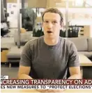  ?? BILD: SN/SCREENSHOT ?? Fake-Video zeigt machtbeses­senen Zuckerberg.