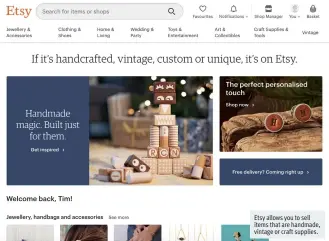  ??  ?? Etsy allows you to sell items that are handmade, vintage or craft supplies.