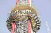  ?? STEPHEN M. DOWELL Orlando Sentinel via AP | File ?? The Free Fall drop tower in ICON Park in Orlando.