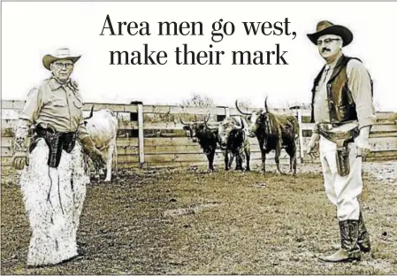  ?? PHOTO COURTESY OF TERRI WALKER ?? This photo was probably taken in 1930s when Binder was living in Massachuse­tts. The angora chaps he is wearing date back to his days as a rodeo rider.